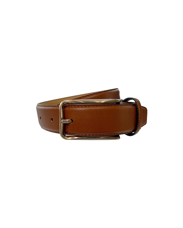 Big square leather belt